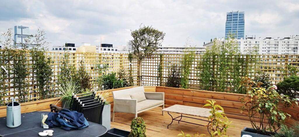 Aménagement de rooftop à Levallois-Perret en chantier